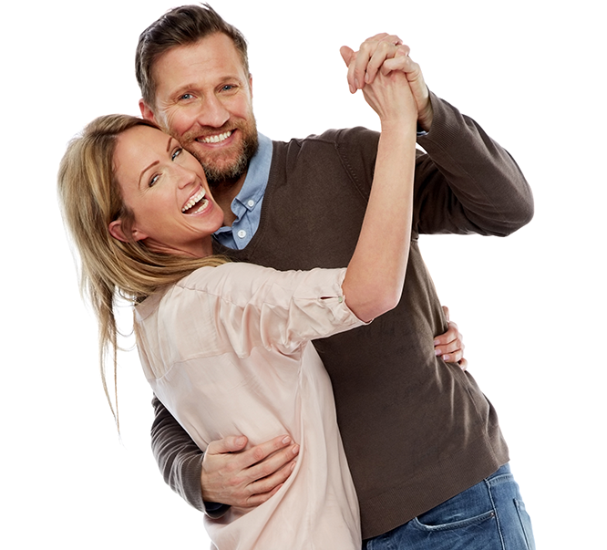 Couple after reducing erectile dysfunction symptoms Couple after reducing erectile dysfunction symptoms with shockwave therapy
